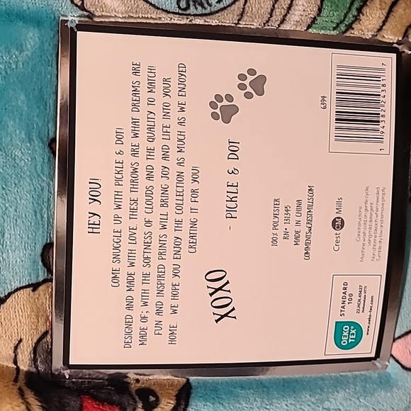 Pug Coffee Plush Throw - Picture 4 of 4